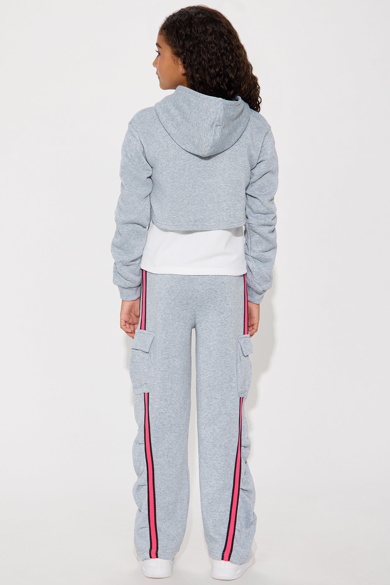 Mini Brooklyn Girl Pant Set - Heather Grey