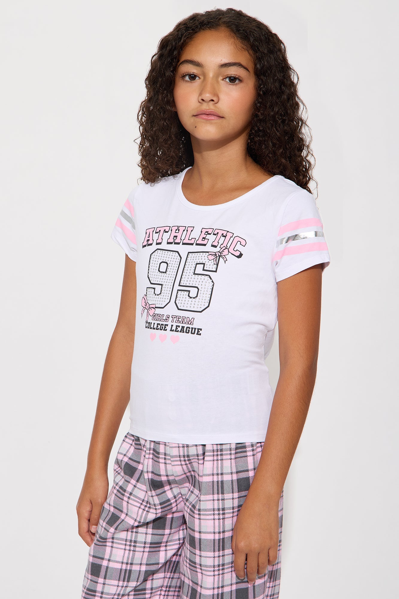 Mini Just Watch Me 3pc Pant Set - Heather/Combo