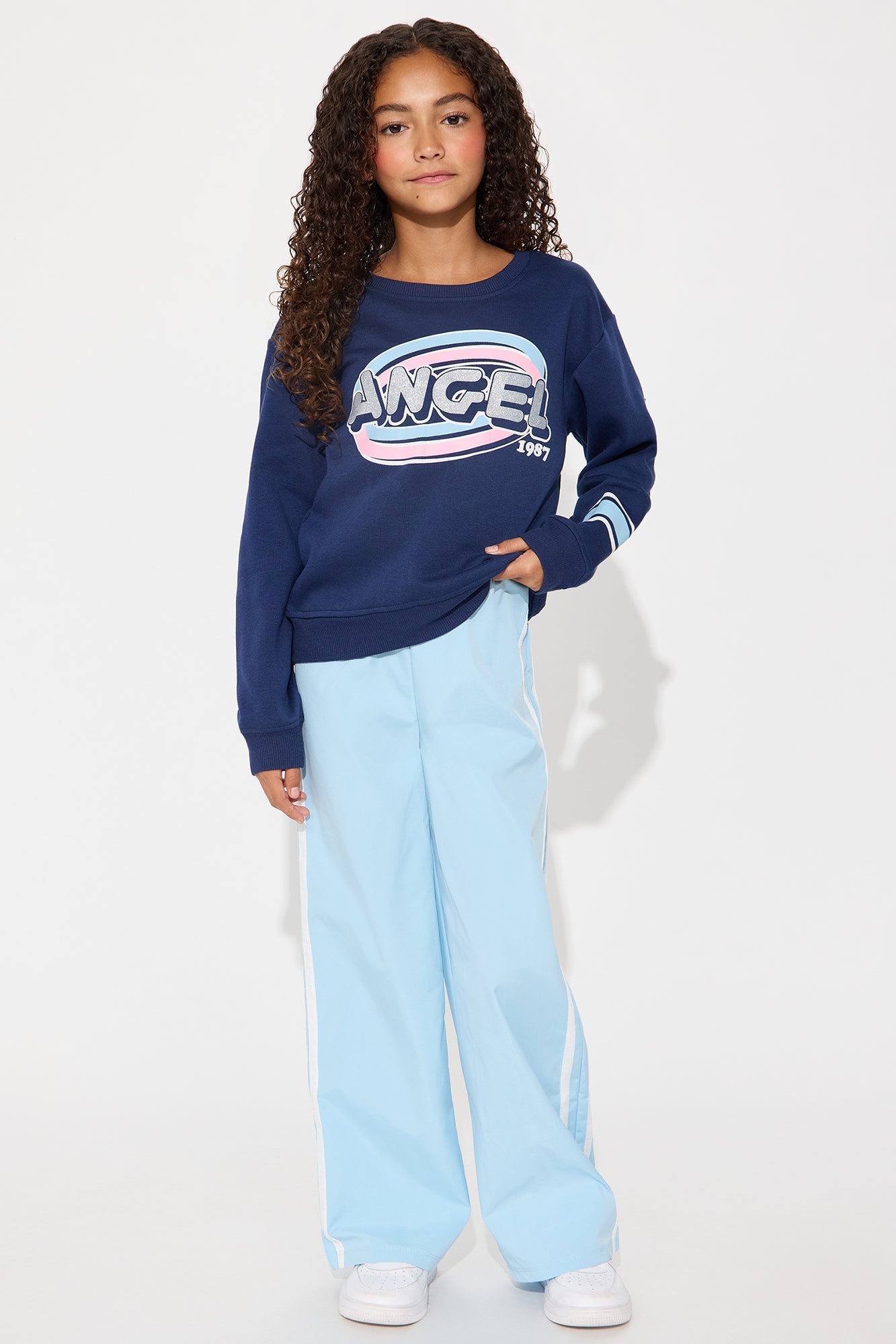 Mini Angel Baby Pant Set - Navy/combo