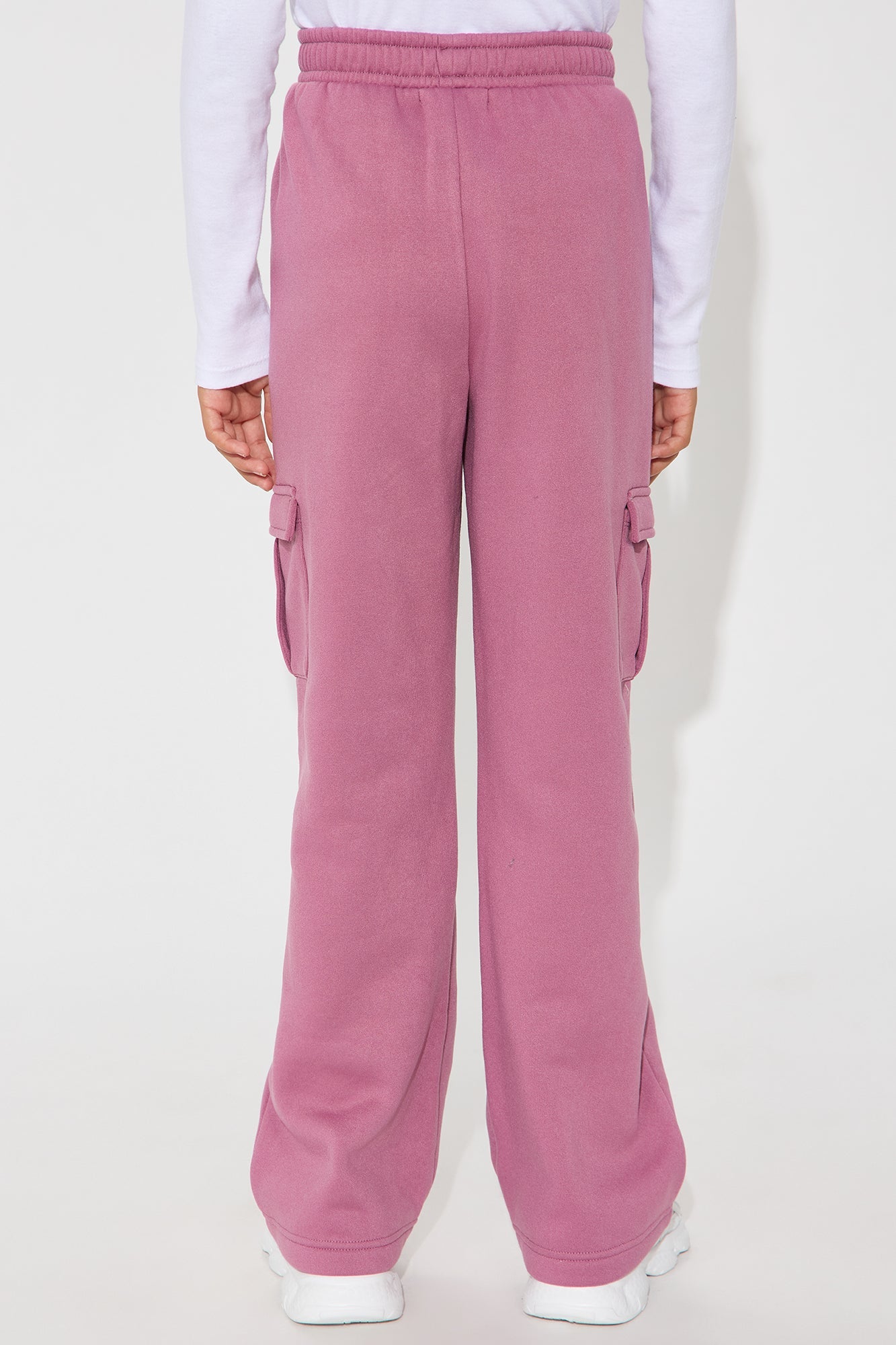 Mini Too Cute Wide Leg Pants With Charm - Mauve