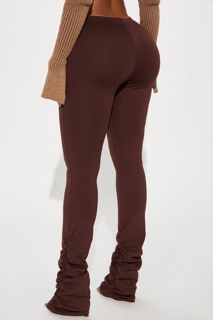 Love Galore Stacked Legging - Chocolate