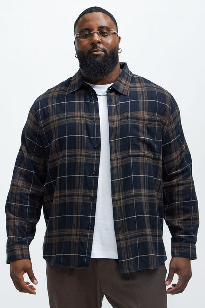 Sayward Flannel Shirt - Black/combo