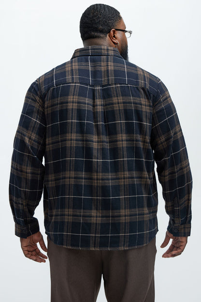Sayward Flannel Shirt - Black/combo
