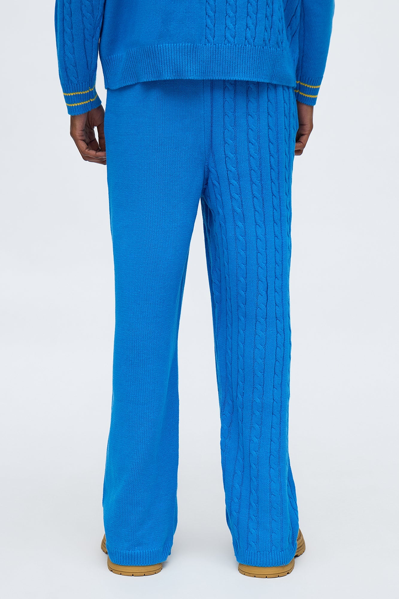 Preppy Life Sweater Knit Pant - Blue/combo