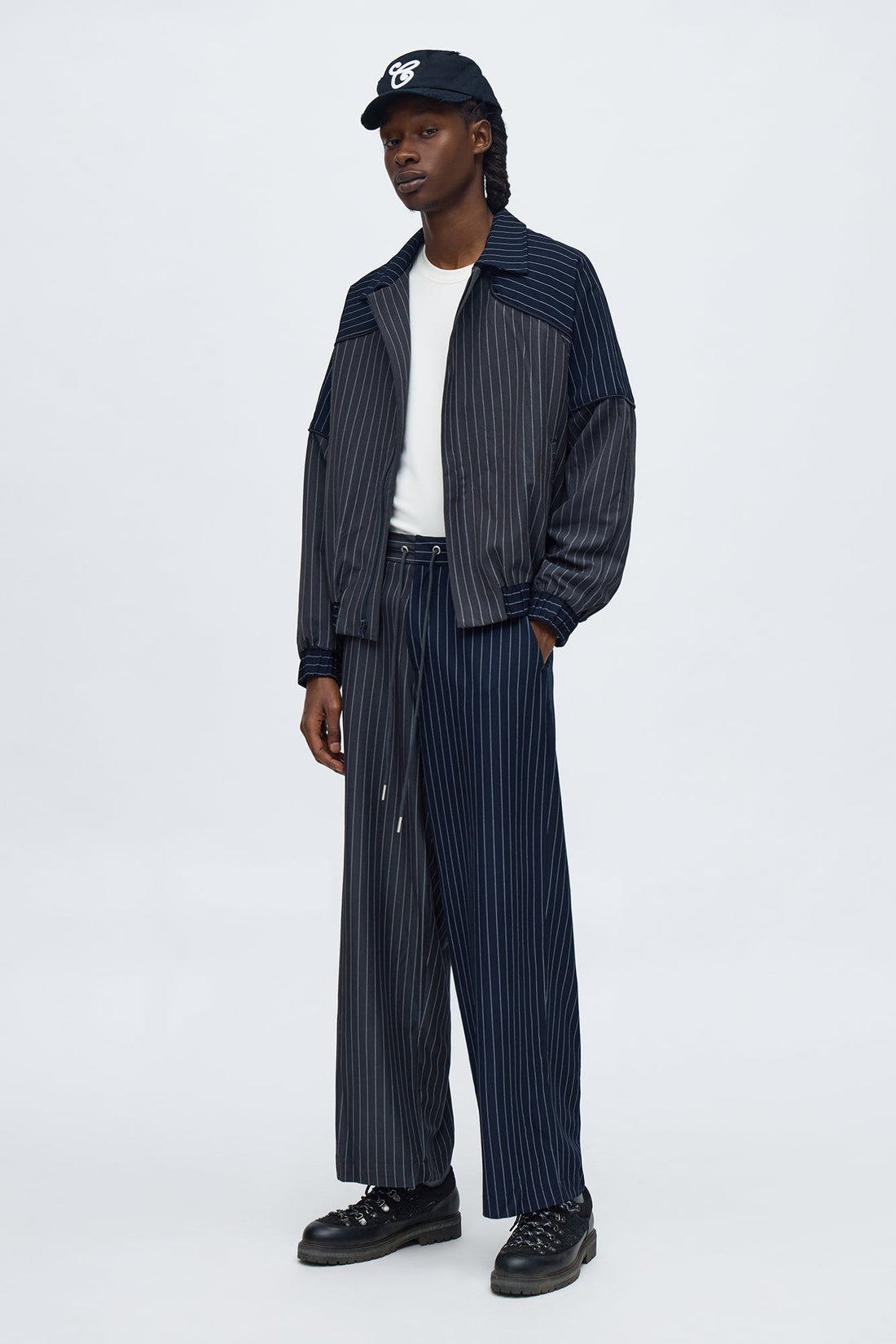 Too Easy Formal Bomber Jacket - Grey/combo