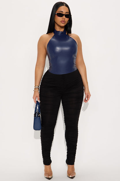Perfectly Pinched Ruched High Rise Legging - Black