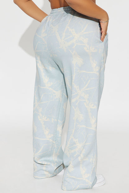 Kendall Washed Fleece Lounge Pant - Light Blue