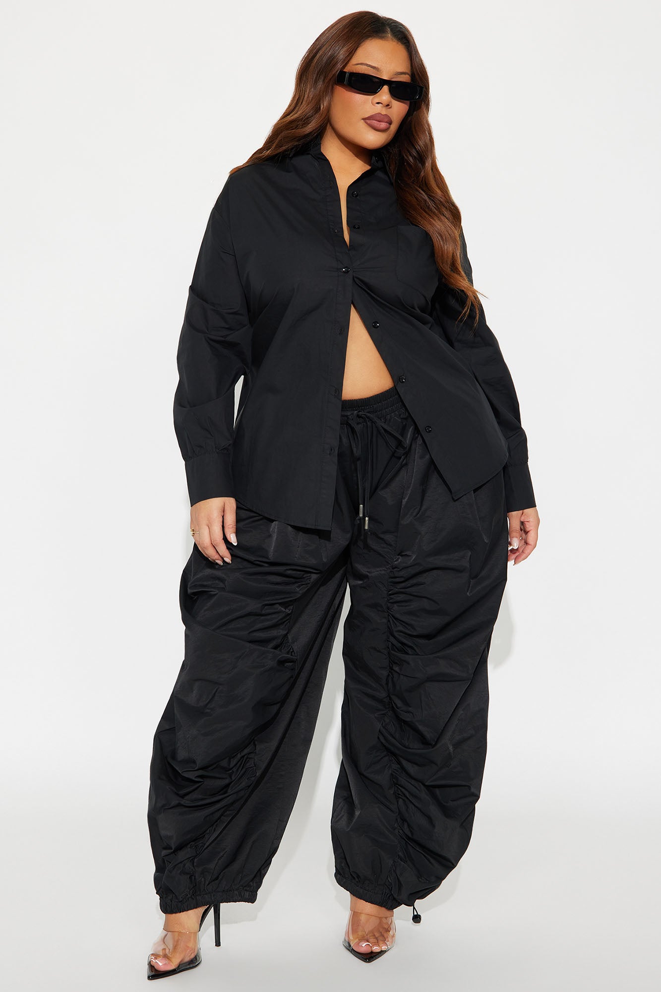 Boss Flow Balloon Pant Set - Black