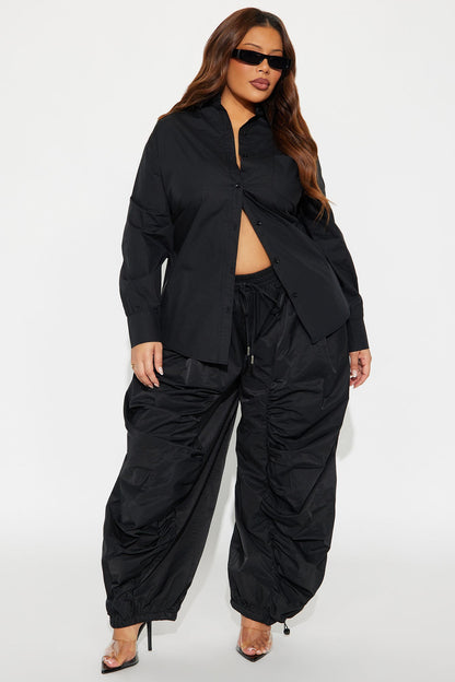 Boss Flow Balloon Pant Set - Black