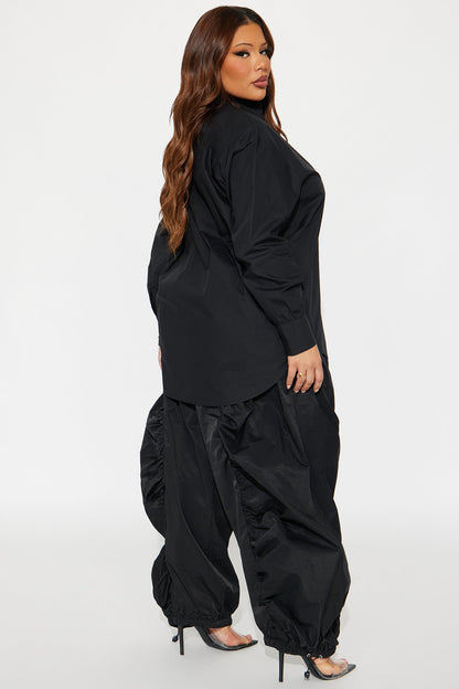 Boss Flow Balloon Pant Set - Black