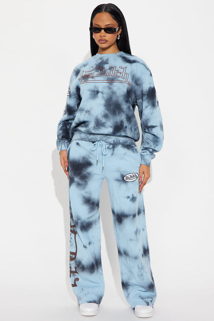 Von Dutch Mineral Washed Fleece Pants - Navy Wash