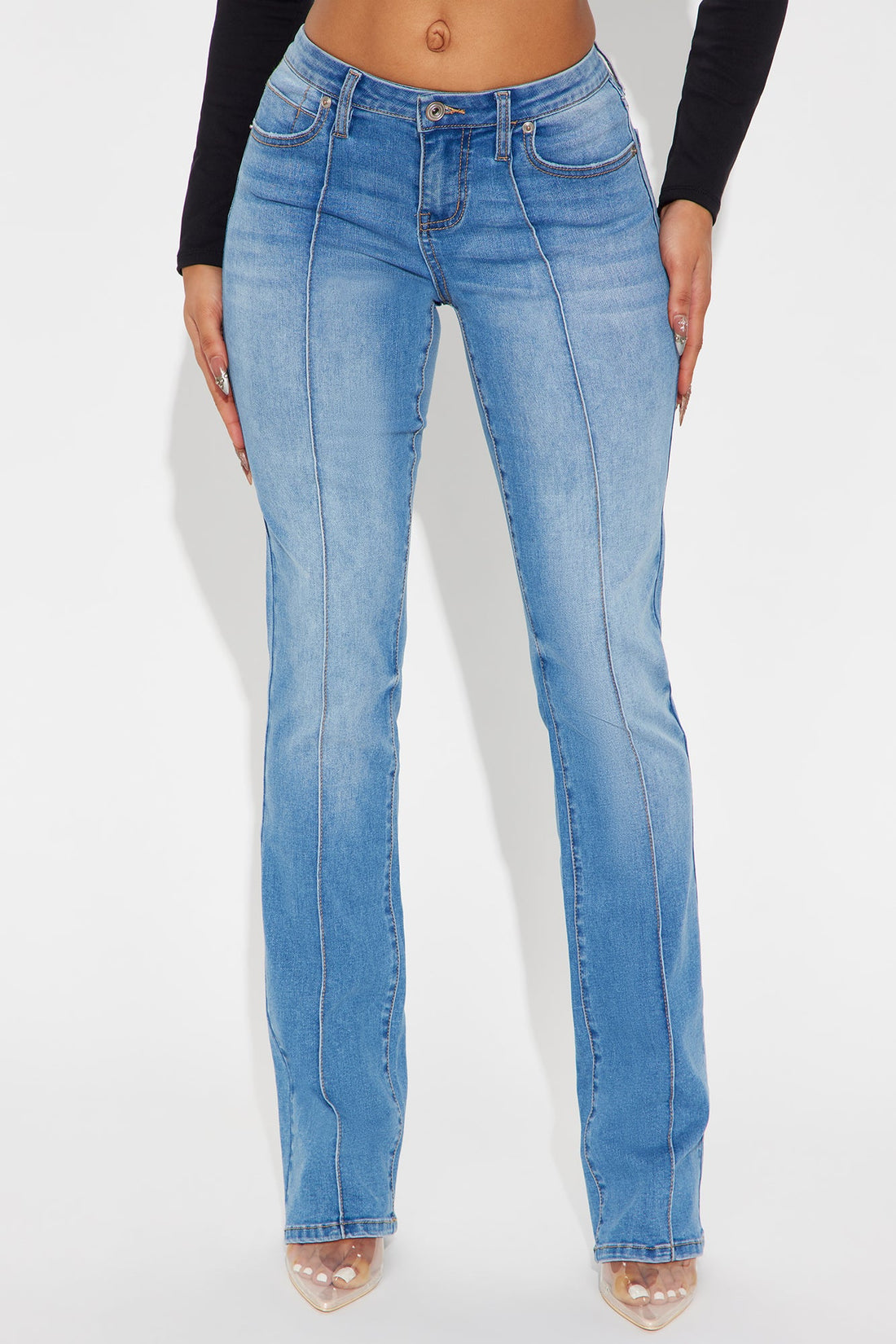 Baseline Low Rise Slim Bootcut Jean - Medium Wash