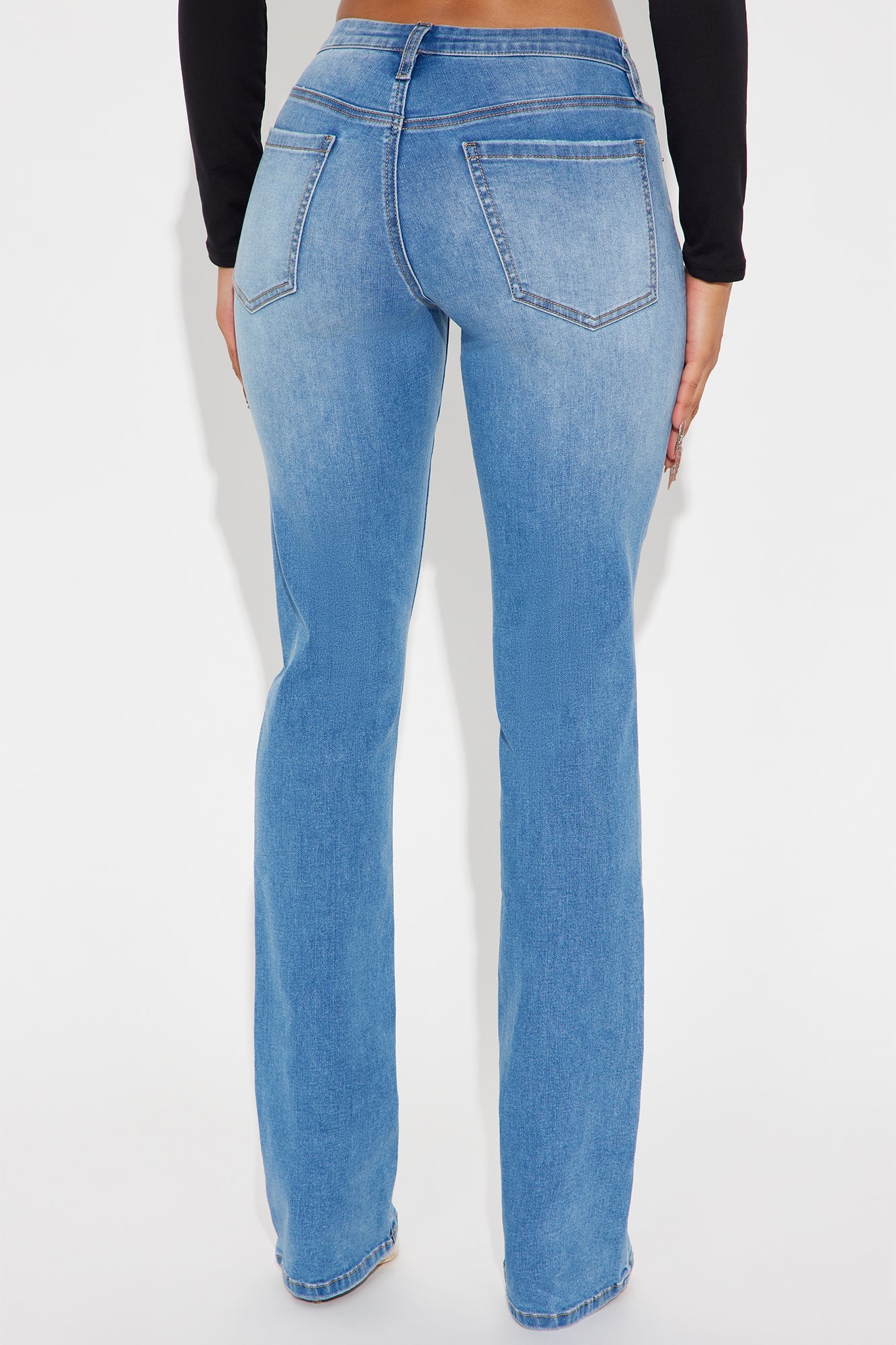 Baseline Low Rise Slim Bootcut Jean - Medium Wash
