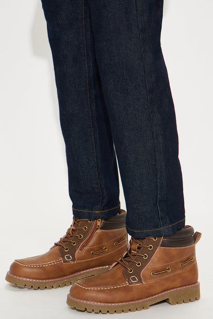 Mini Under Control Lace Up Boots - Brown