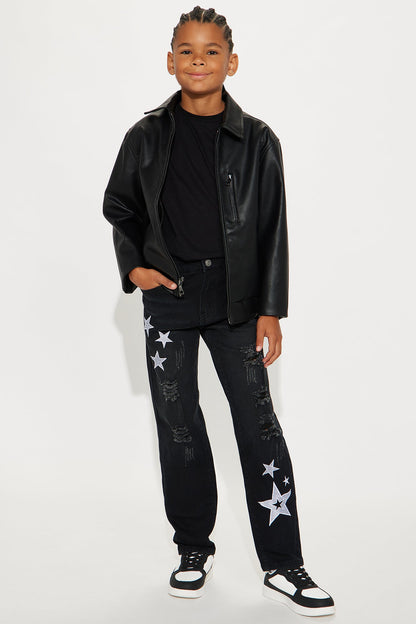 Mini On A Mission Distressed Jeans - Black