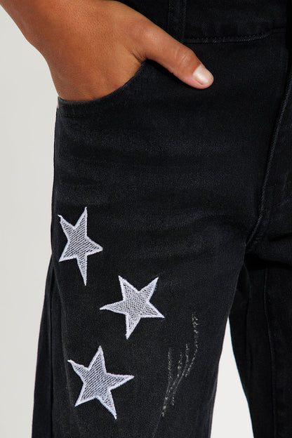 Mini On A Mission Distressed Jeans - Black