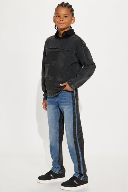 Mini Straight Track Me Down Jean - Blue/combo