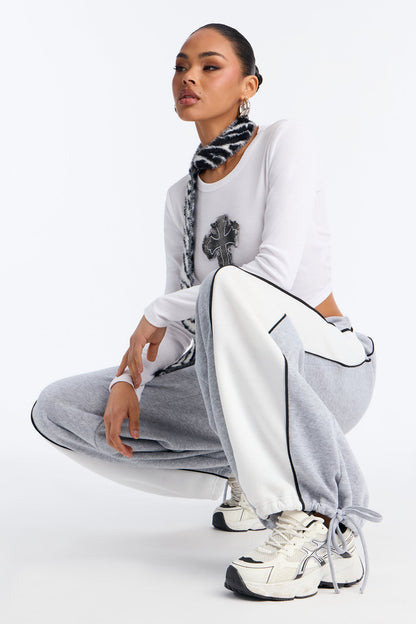 Casey Fleece Lounge Jogger Pant - Grey