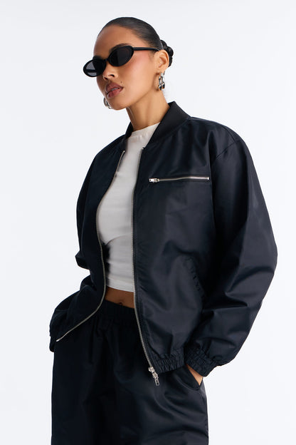 Emerson Jacket Short Set - Black