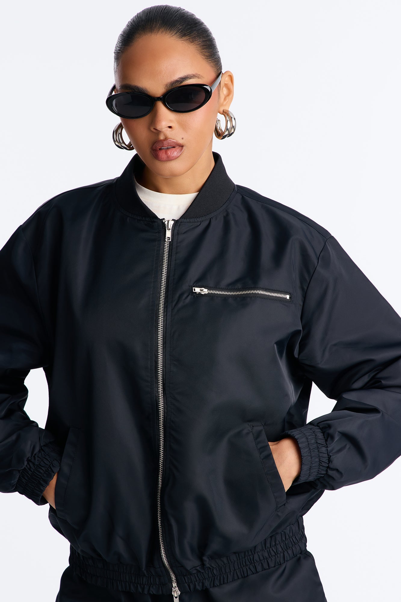 Emerson Jacket Short Set - Black