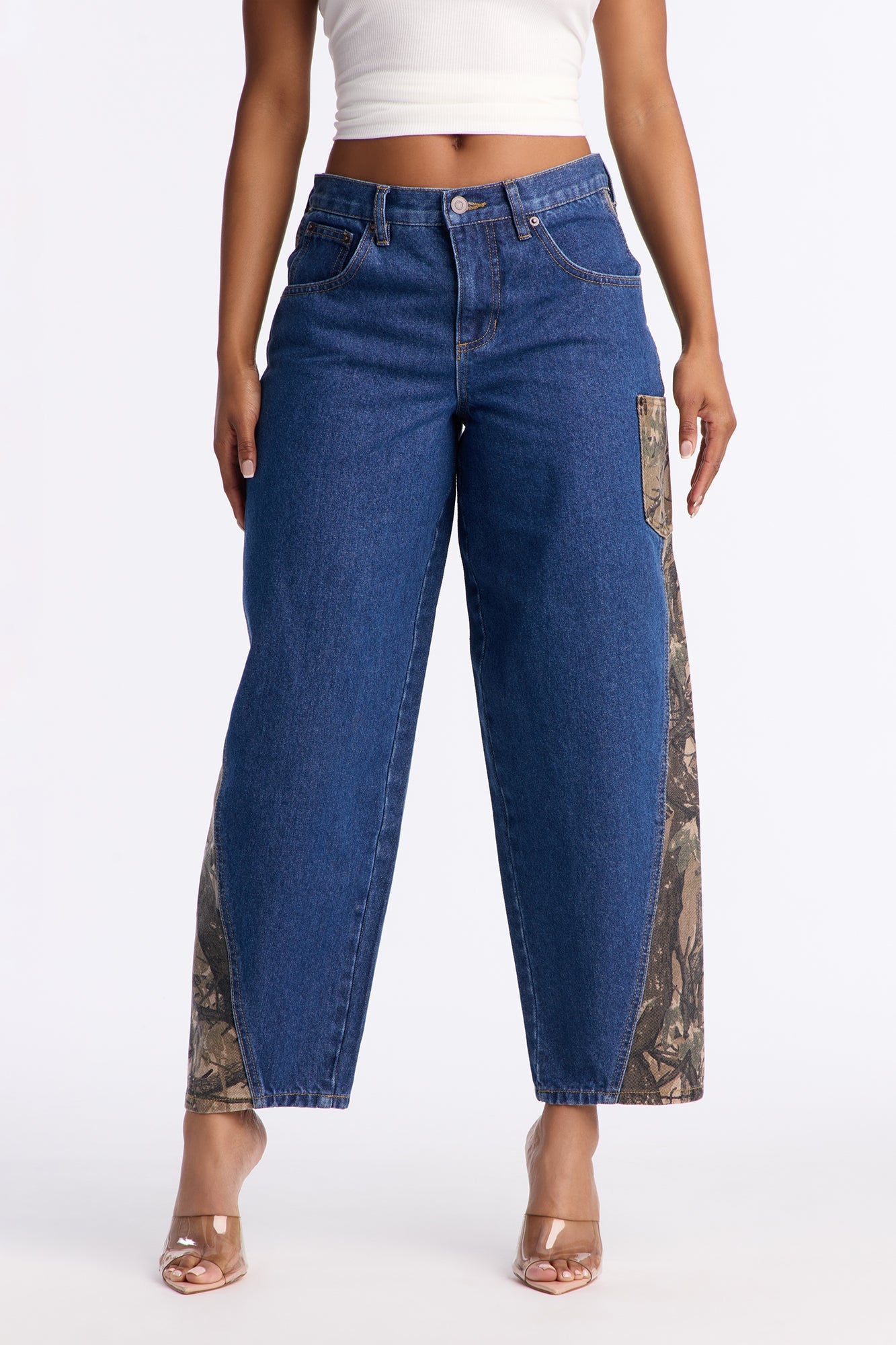 Master Of Disguise Camo Jeans - Medium Wash