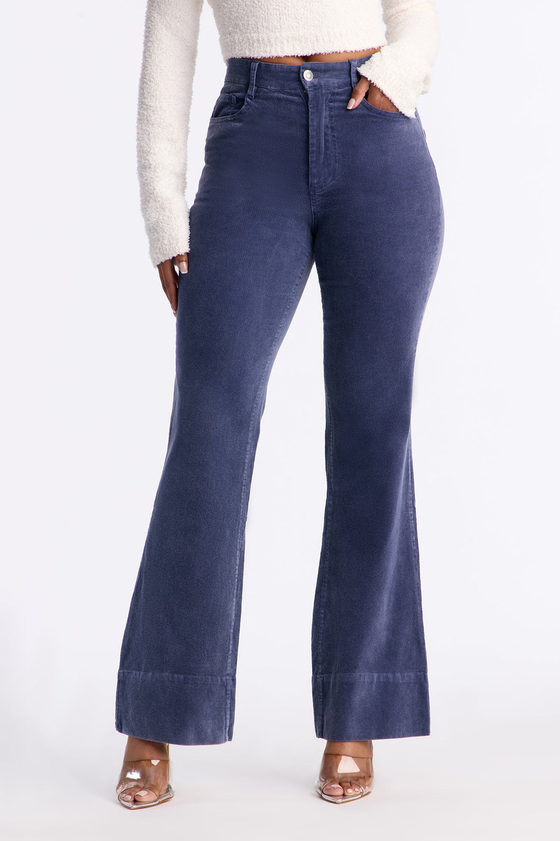 Chasing Sunsets Corduroy Flare Pant 32″ - Blue