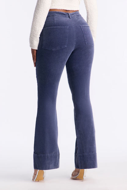 Chasing Sunsets Corduroy Flare Pant 32″ - Blue