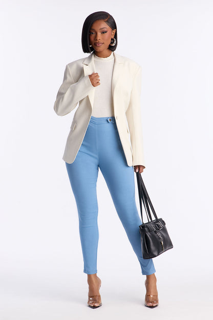 Just Fine High Rise Skinny Pant - Denim