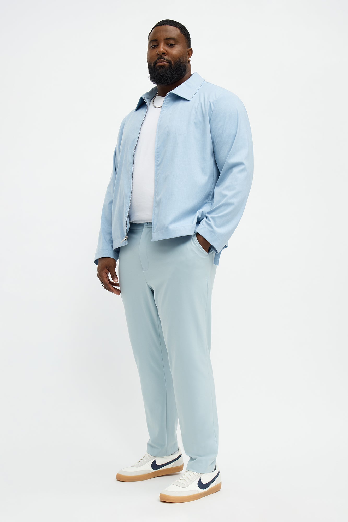 The Modern Stretch Slim Trouser - SkyBlue