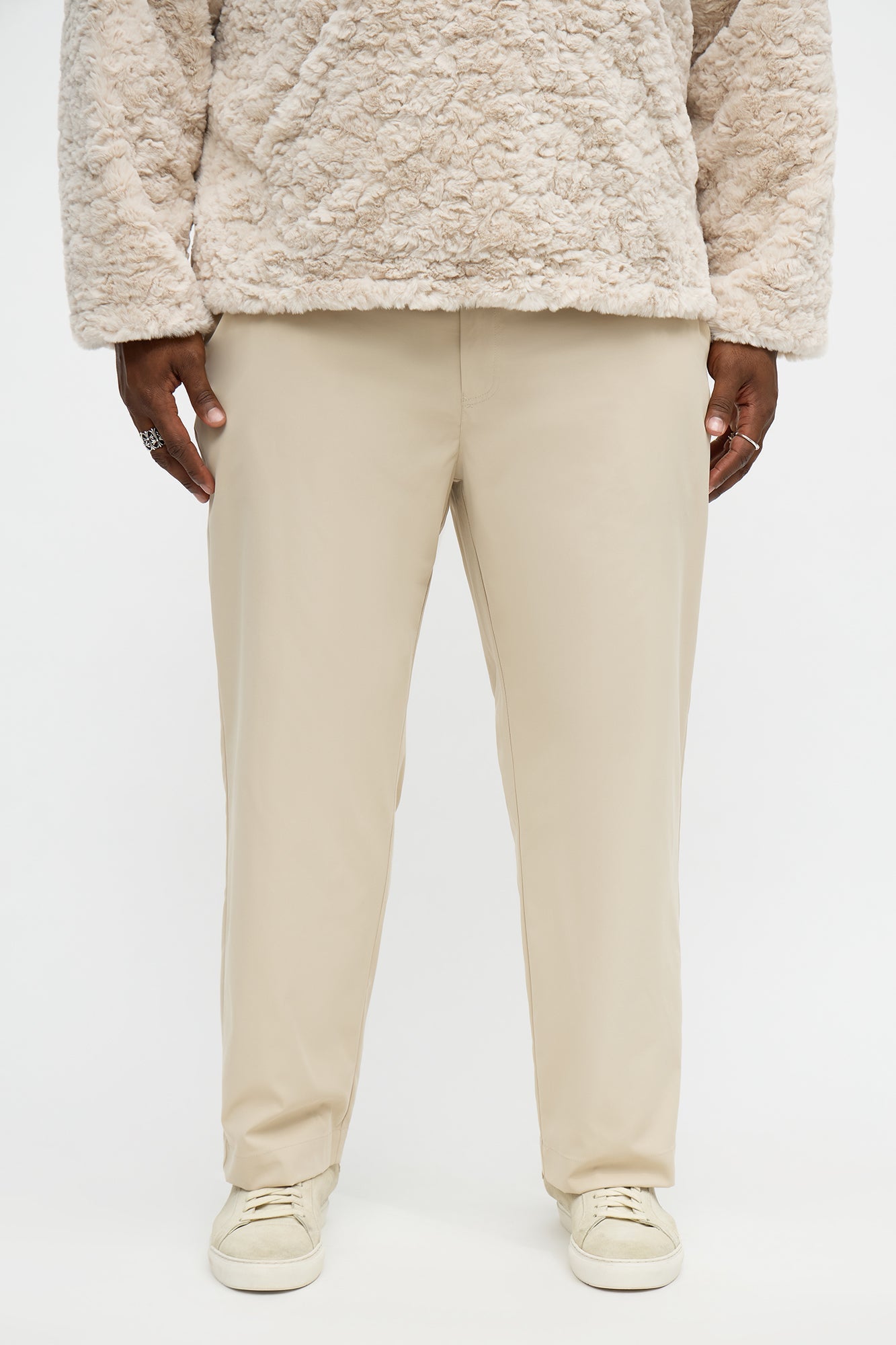 Straight Cobble Hill Trouser - Beige