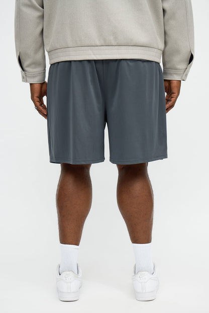Easy Flow Pleated Short - Heather Grey