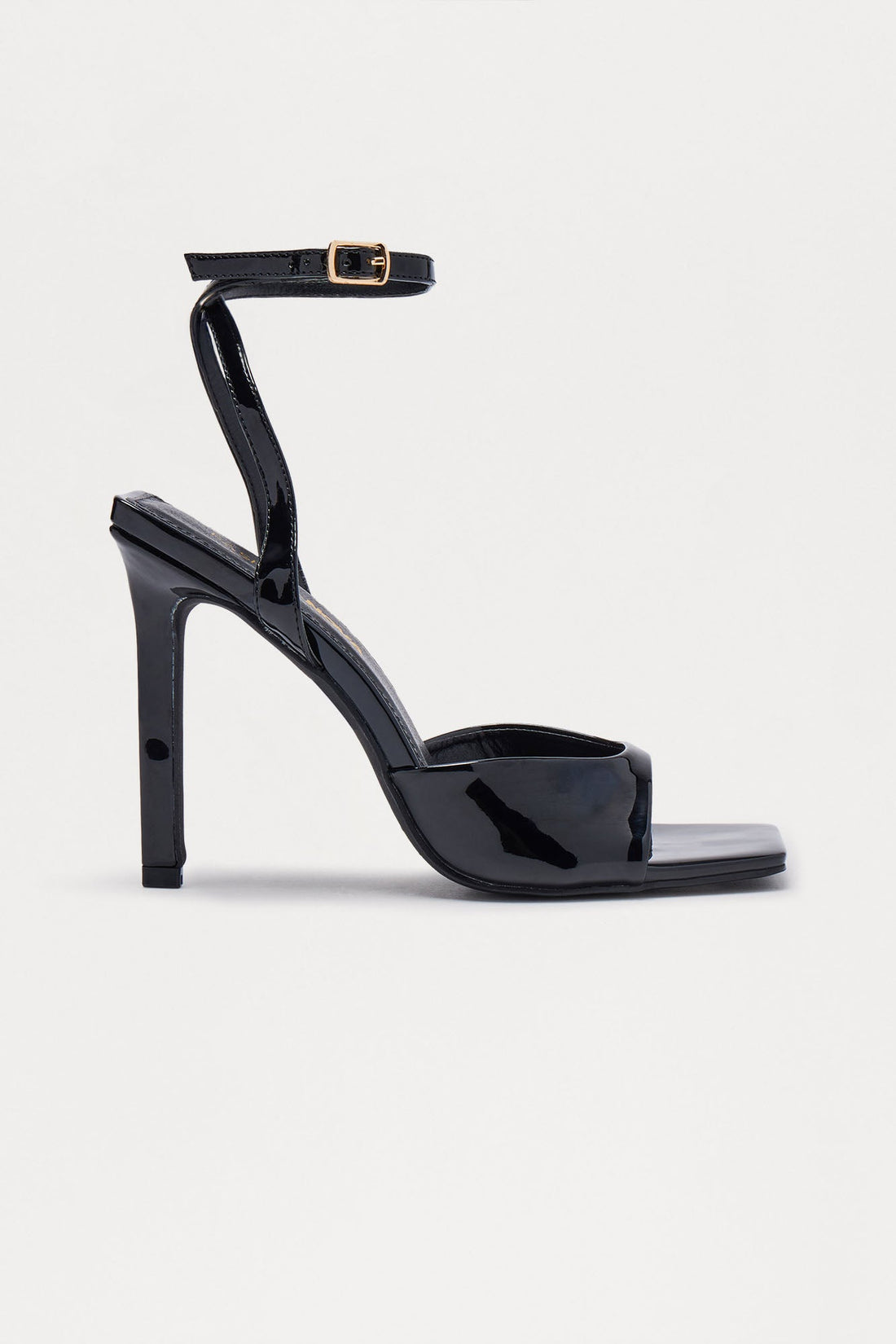 Gaige Patent Heels - Black