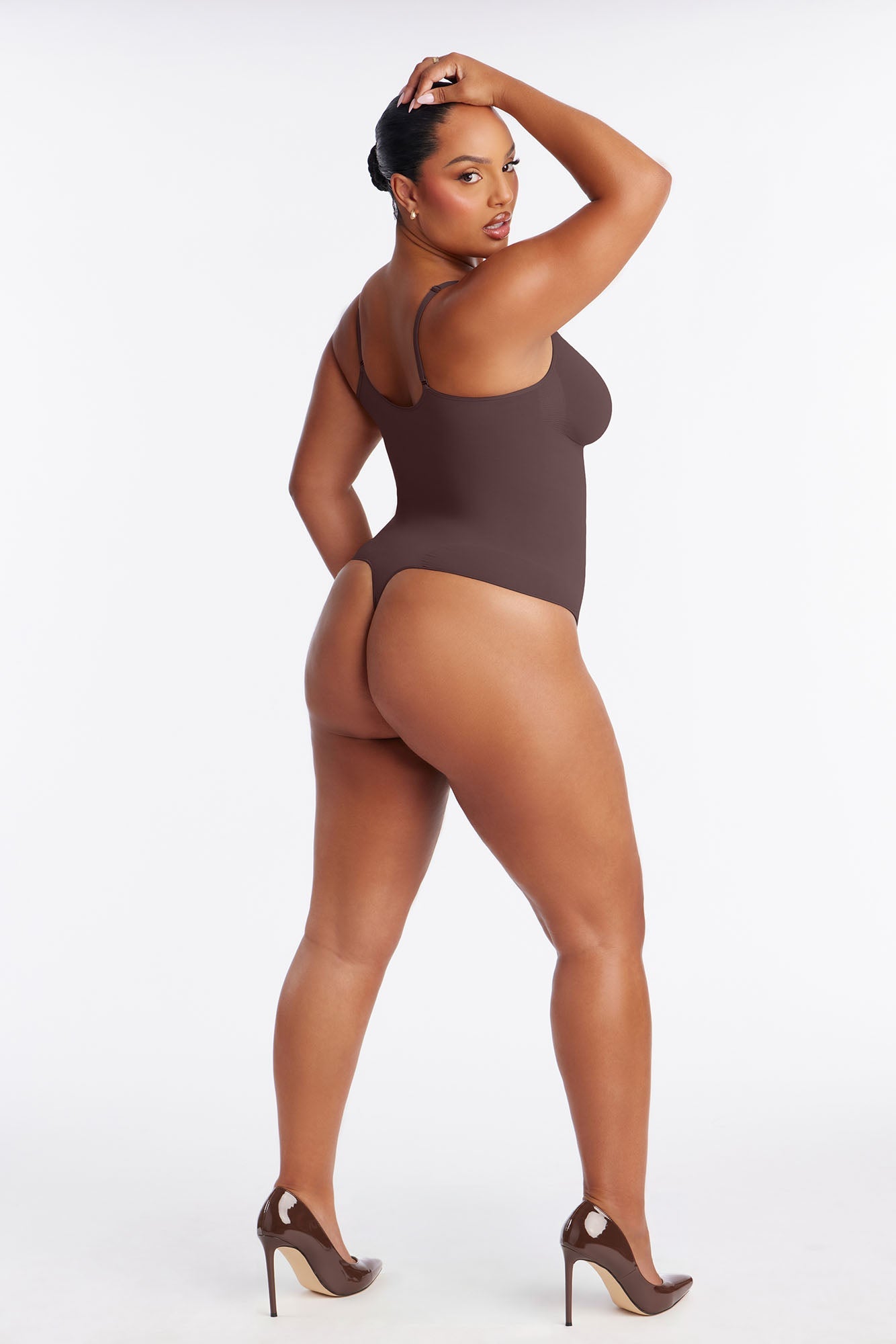 Nova Sculpt Seamless Strong Compression Thong Bodysuit - Coco