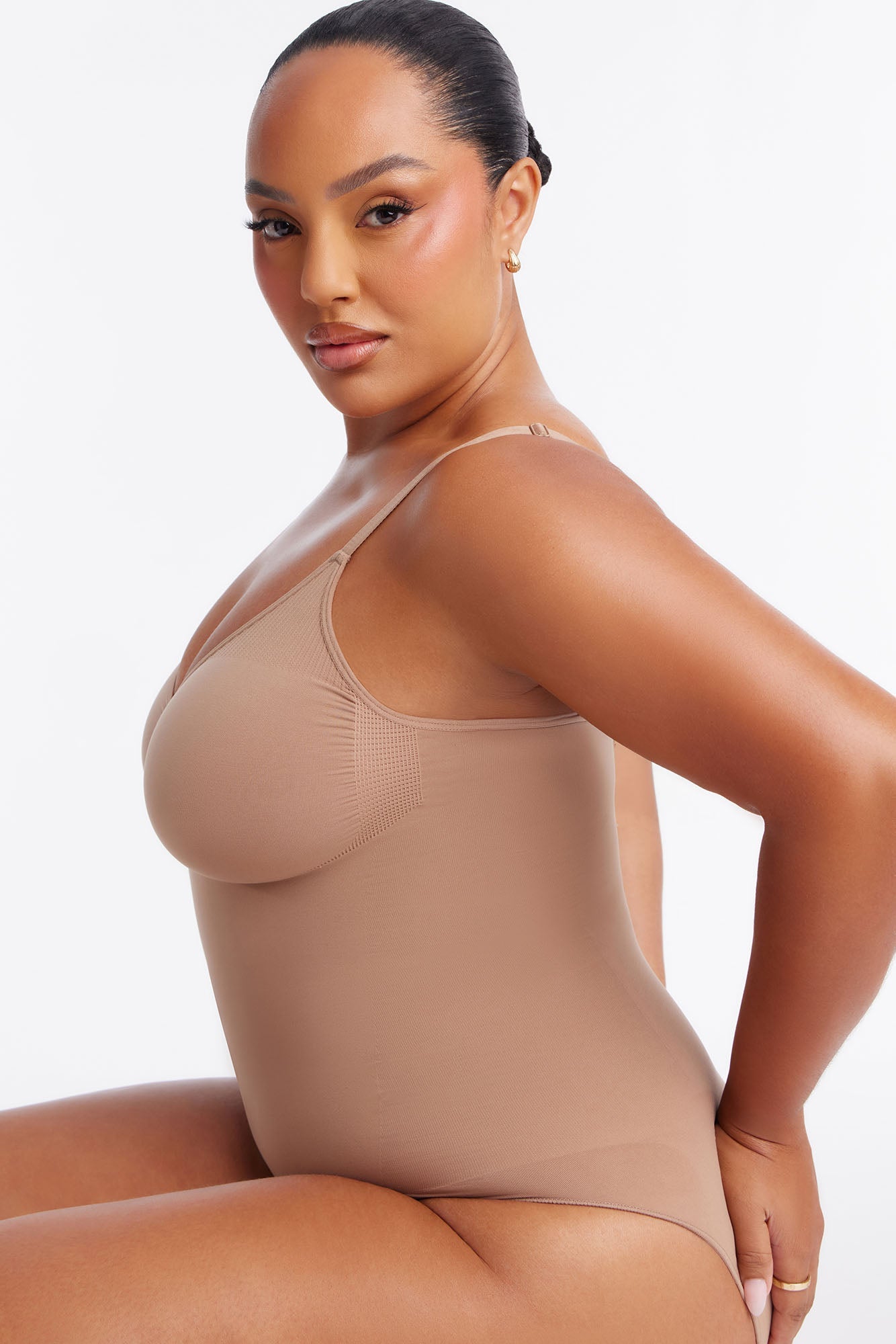 Nova Sculpt Seamless Strong Compression Brief Bodysuit - Nude