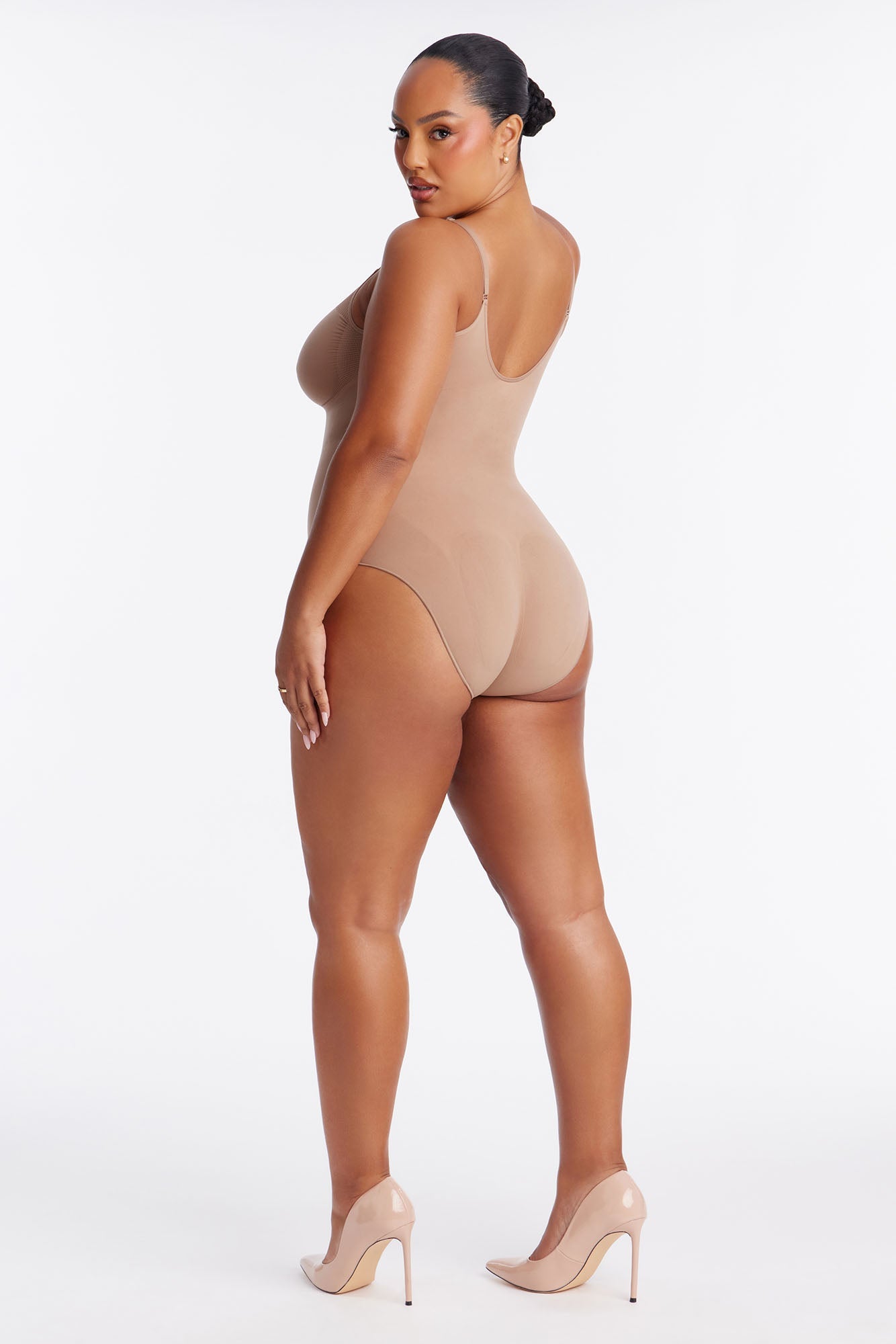 Nova Sculpt Seamless Strong Compression Brief Bodysuit - Nude
