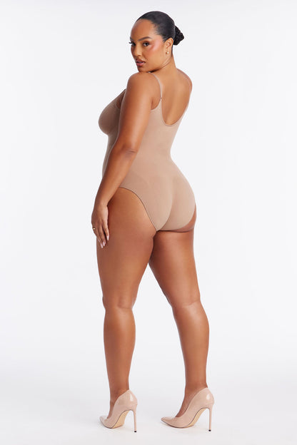 Nova Sculpt Seamless Strong Compression Brief Bodysuit - Nude