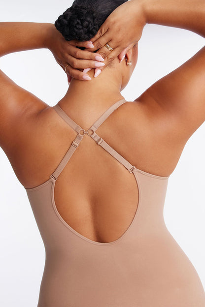 Nova Sculpt Seamless Strong Compression Low Back Thigh Shaping Bodysuit - Nude