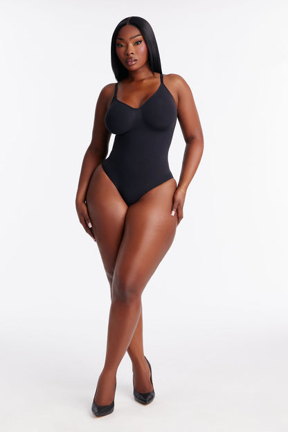 Nova Sculpt Seamless Strong Compression Brief Bodysuit - Black