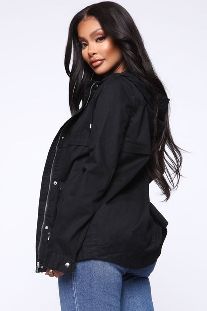 Gimme Some Love Anorak Jacket - Black