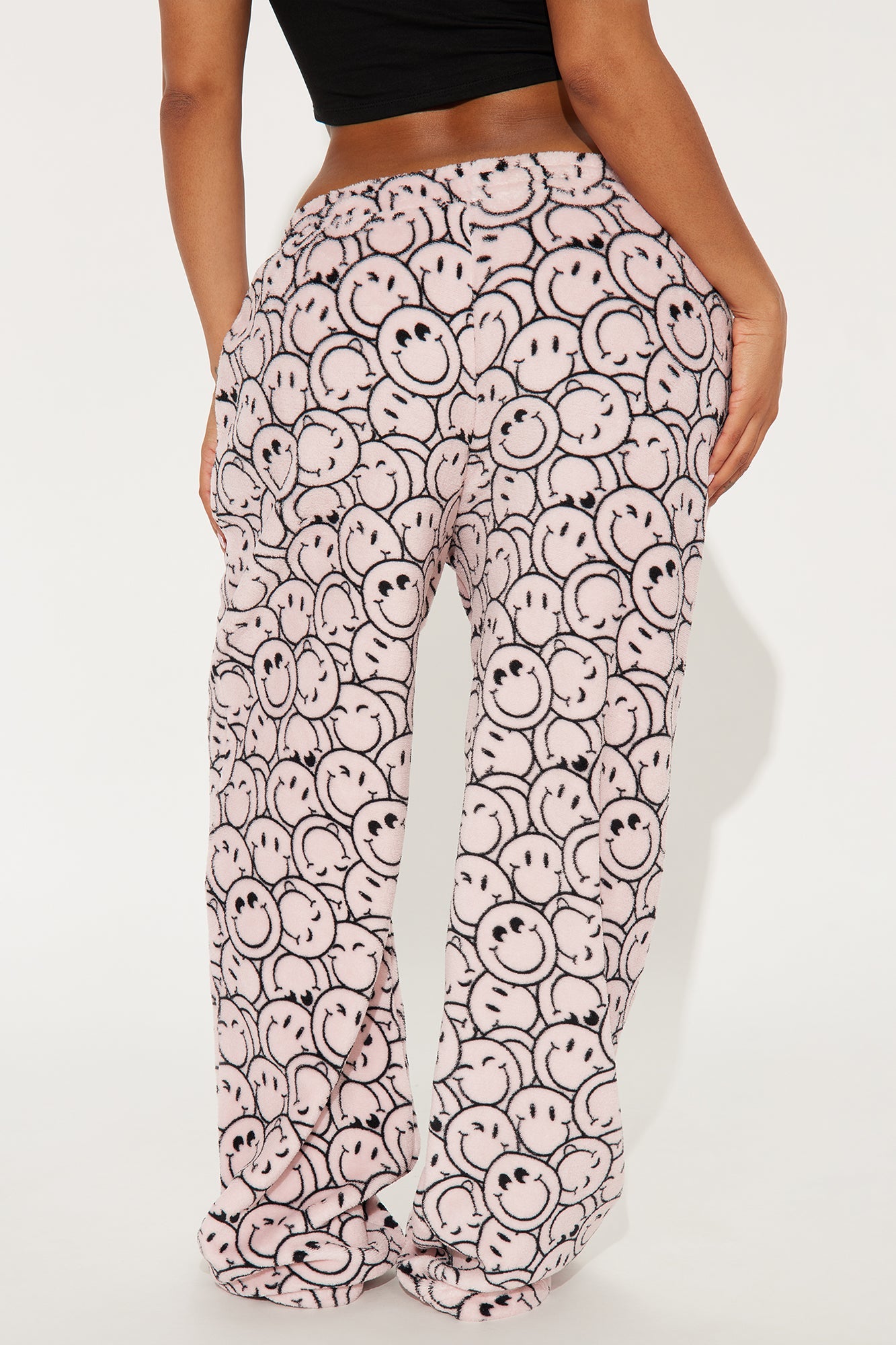 Keep Smiling Plush PJ Pant - Pink