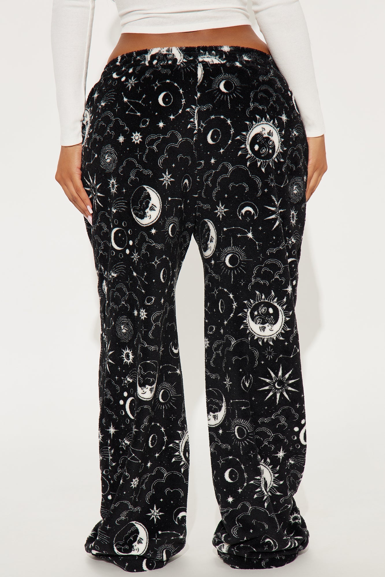 Night Skies Plush PJ Pant - Black