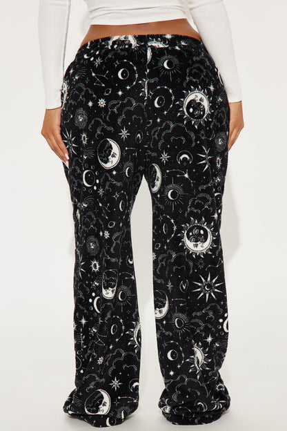 Night Skies Plush PJ Pant - Black