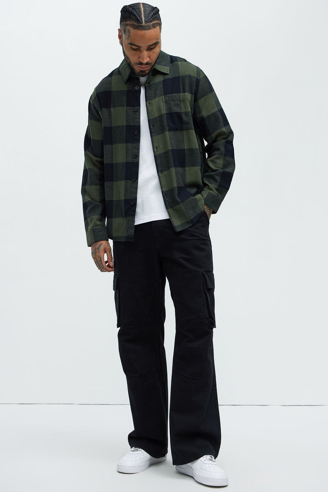 Park Flannel Shirt - Green/combo