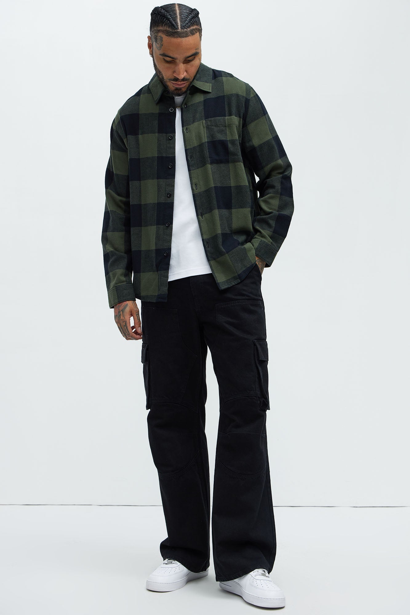 Park Flannel Shirt - Green/combo