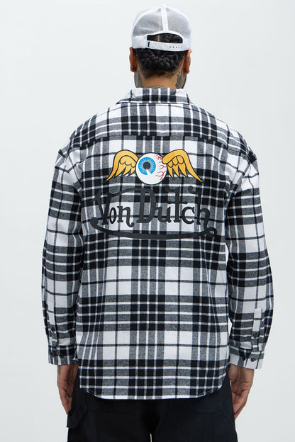 Von Dutch Eyeball Flannel - Black/combo