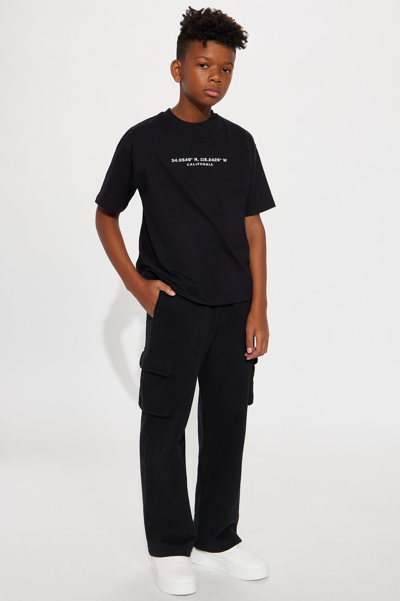 Mini West Coast Things Front/Back Short Sleeve Tee - Black