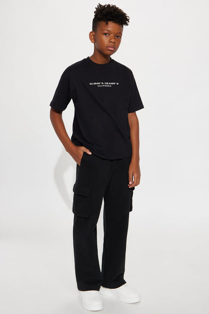 Mini West Coast Things Front/Back Short Sleeve Tee - Black