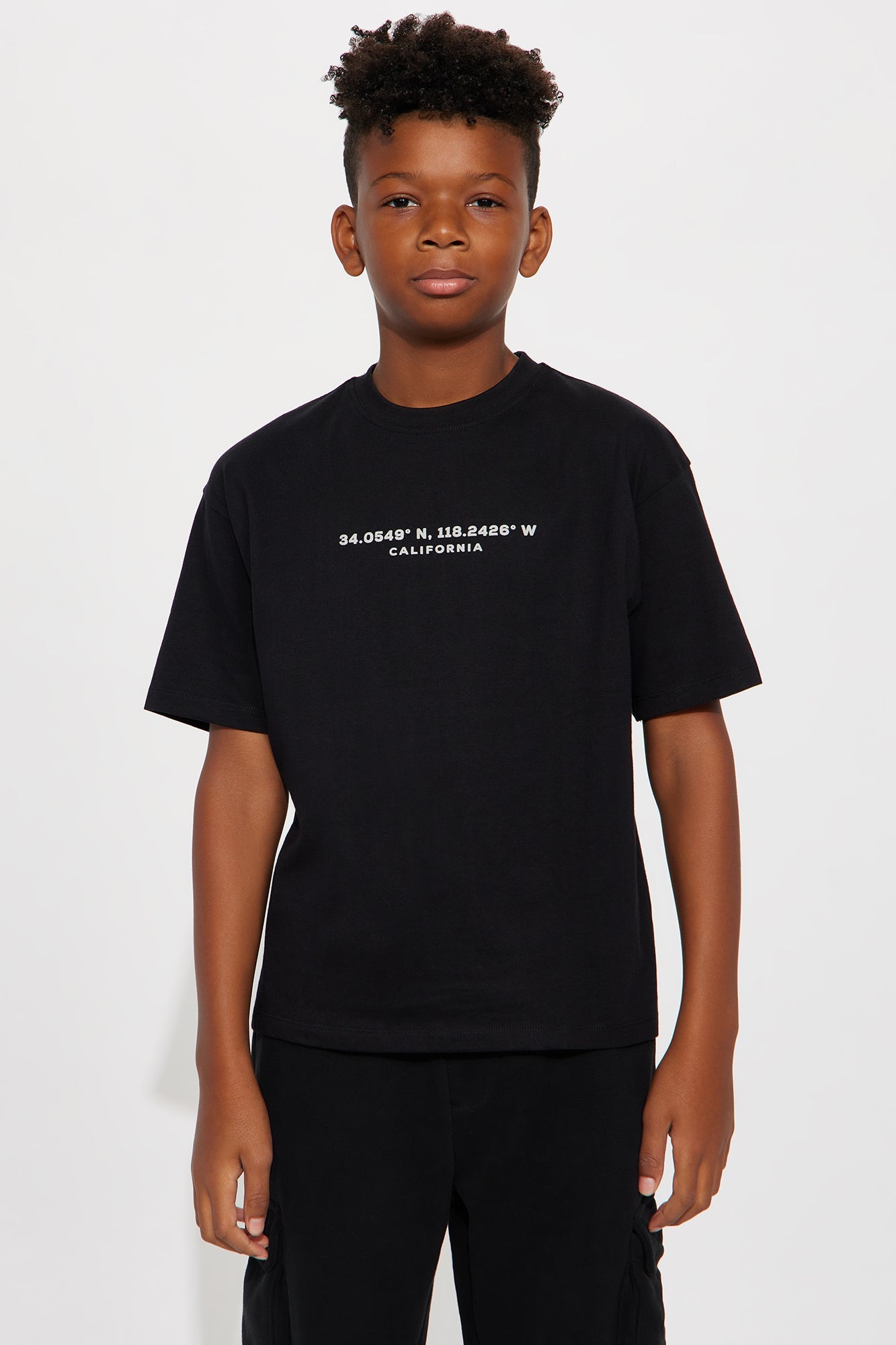 Mini West Coast Things Front/Back Short Sleeve Tee - Black