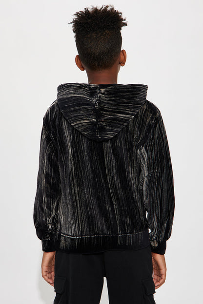Mini Bleached Out Hoodie - Black Wash