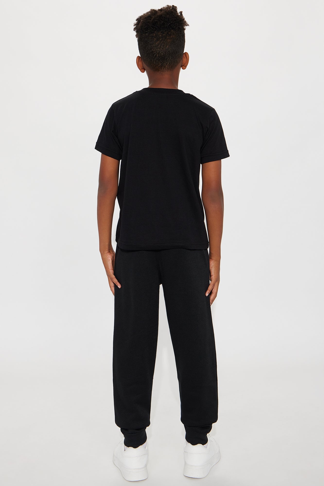 Mini Stay Chill Jogger Pant Set - Black